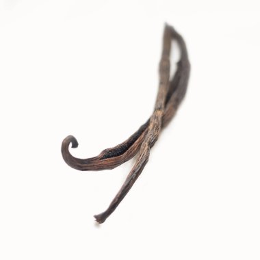 Beyaz üzerine vanilya pods 