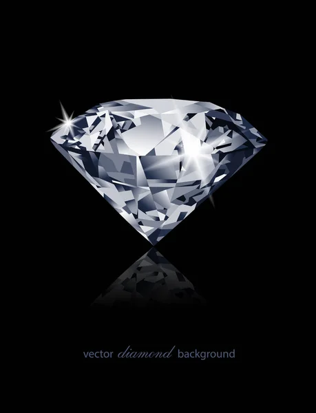 Luxe Achtergrond Met Een Vector Diamant Voor Modern Design — Stockvector