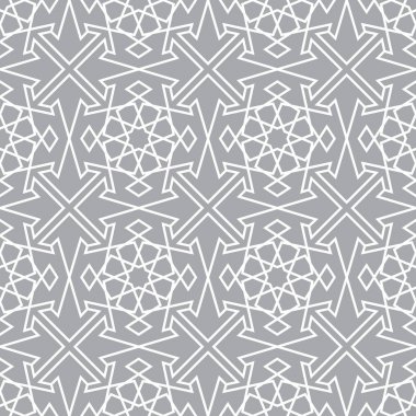 Oryantal Dikişsiz vektör deseni. Arka plan için Arapça geometrik süsleme