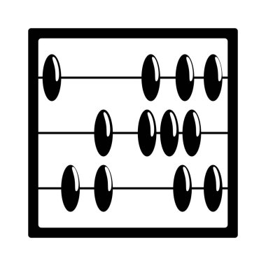 Abacus glyph simgesi, okul ve eğitim, matematik
