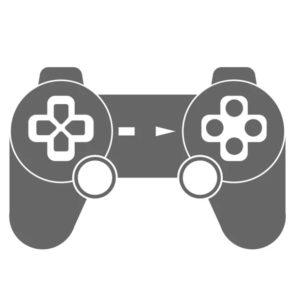 Controlador de jogos de vídeo / ícone de vetor plano gamepad para aplicativos e sites de jogos —  Vetores de Stock