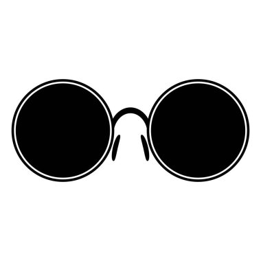 Yuvarlak Gözlük Simge Simge Seti
