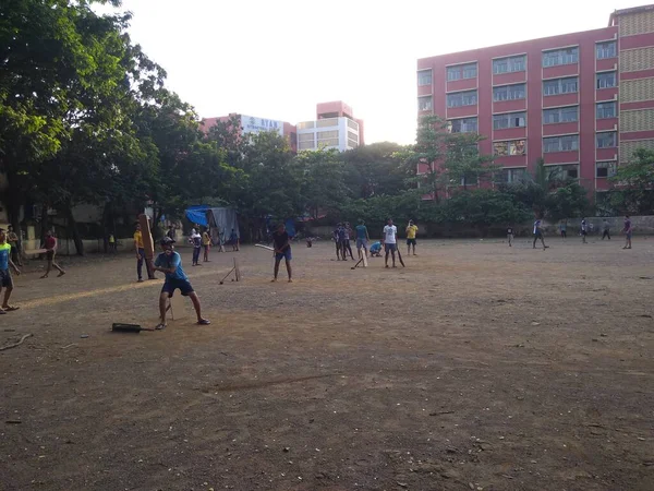 Mumbai India Date 2020 Covid Lockdown Children Come Out House — Stock Photo, Image