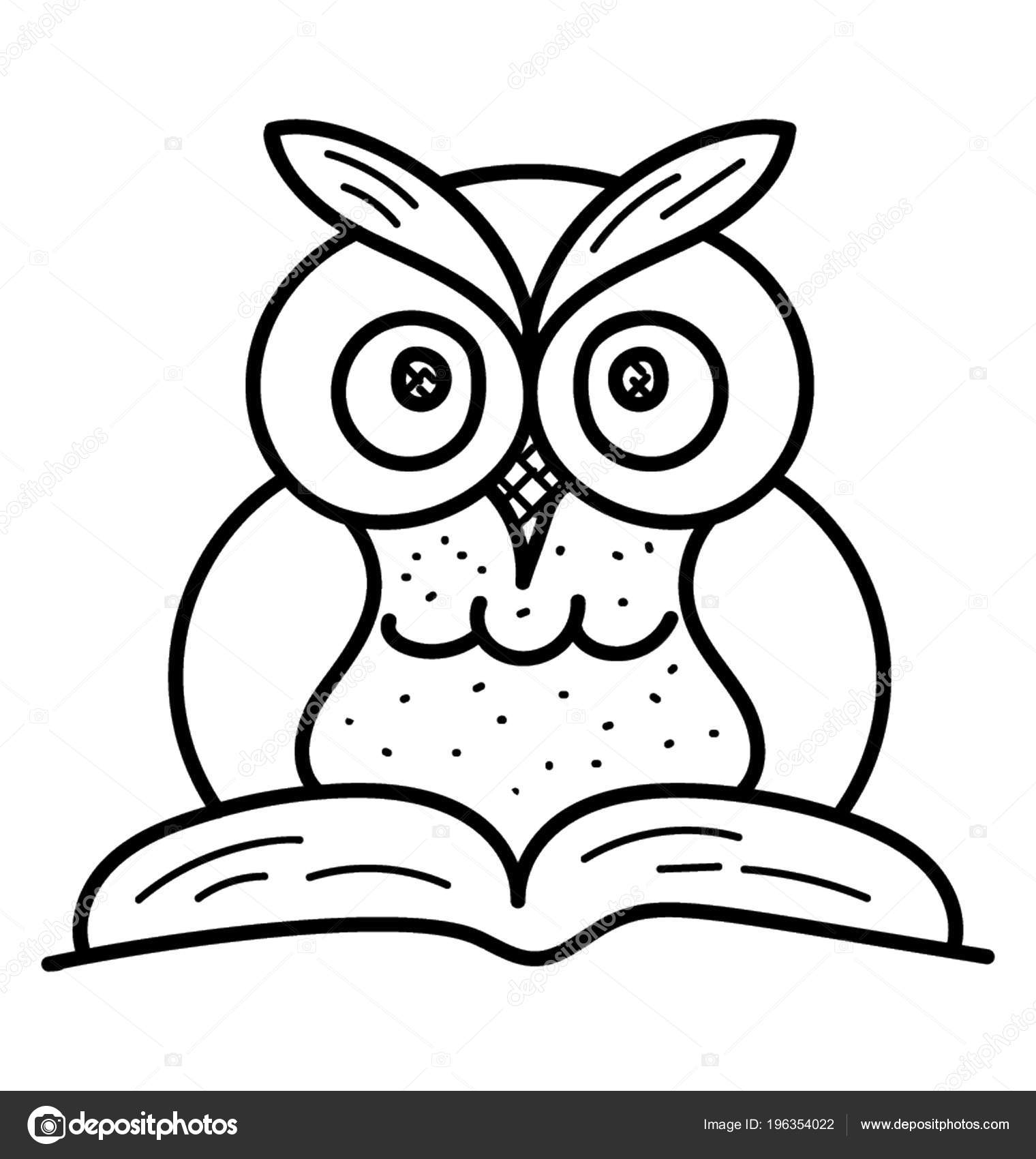 owl read clip art