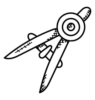 İnce ayar yapmak için ölçüm pusula bir vida ile