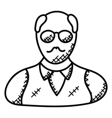 Bir adamla iş kıyafetleri 