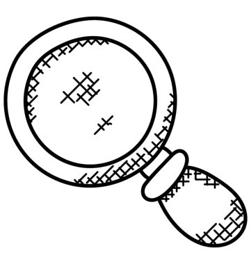 Bir Yakınlaştırma aracını veya Büyüteç Camı 