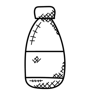 Tıp biliminin bir sıvı konteyner cam şişe kavramı