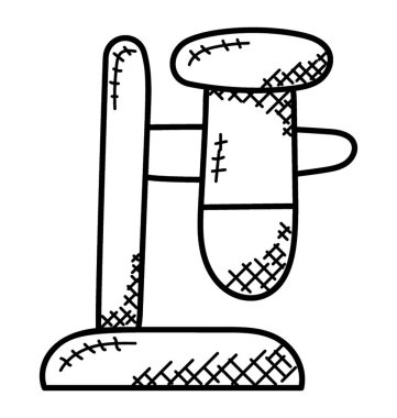 Bir test tüpünde sıvı belirli türü olan bir stand