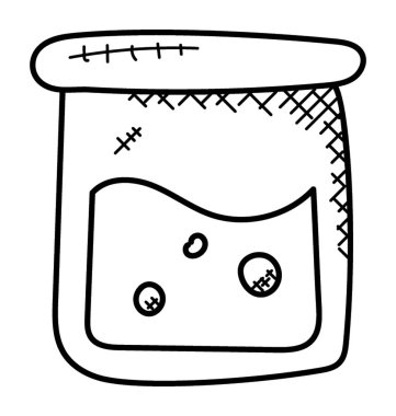 Asitli sıvı kimyasal bir kapsayıcıyla 