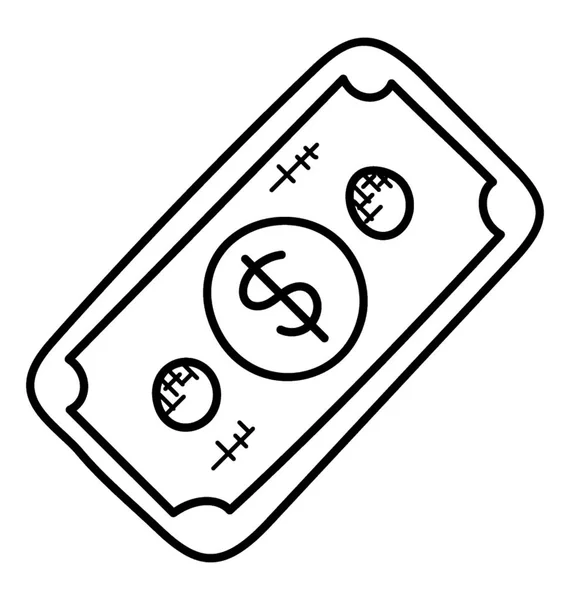 Billet Banque Papier Billet Banque — Image vectorielle