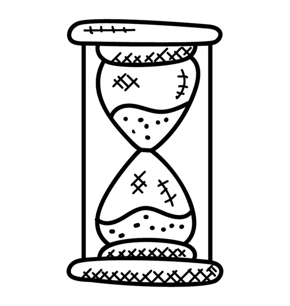 砂時計と呼ばれる古代のタイマー — ストックベクタ