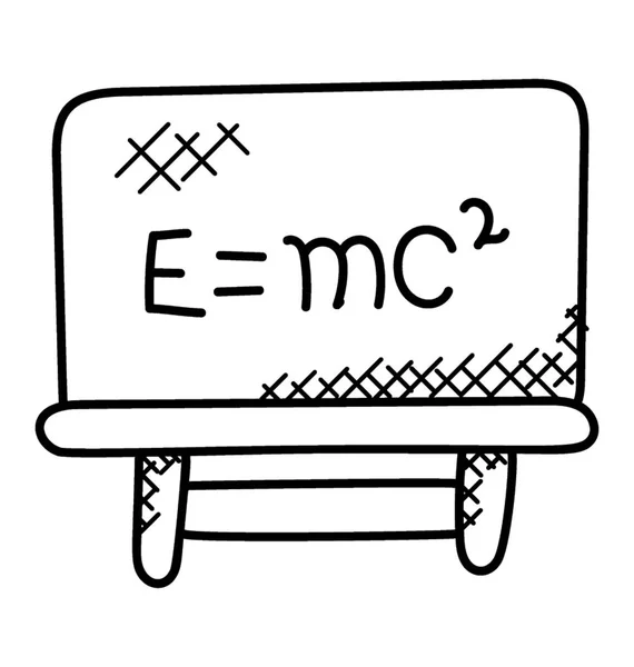 アルバート アインシュタイン相対性理論数式論 — ストックベクタ