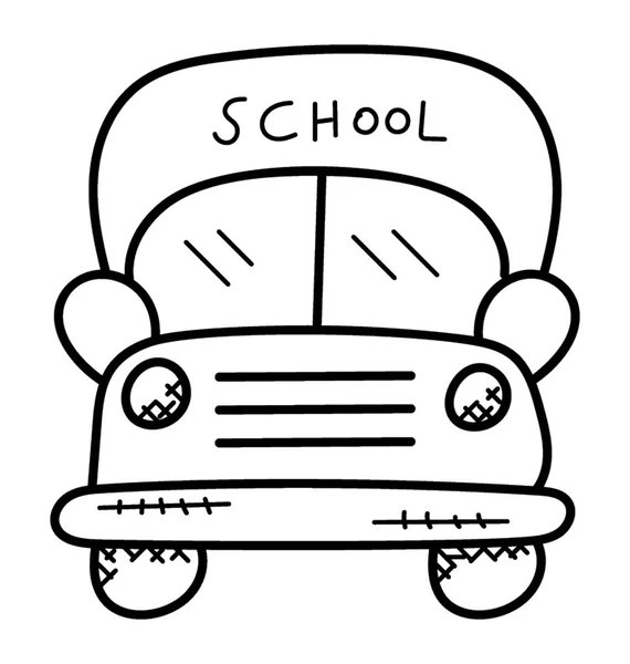 Silniční Doprava Bus Autobus Školní Nebo Osobní — Stockový vektor