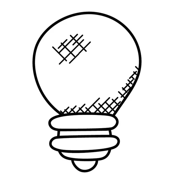 Электрическая Лампочка Мощностью — стоковый вектор