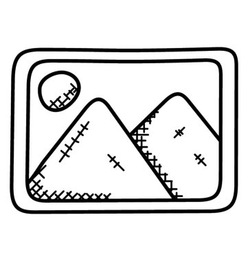 Resmi bir resim galerisi, görüntü doodle simgesi