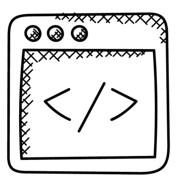 Programlama html kodu, web geliştirme kavramı ile Web sitesi