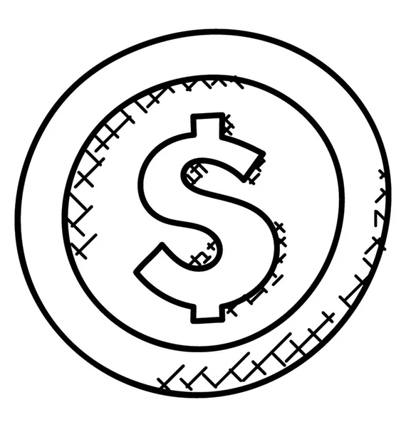 Signe Devise Dollar — Image vectorielle