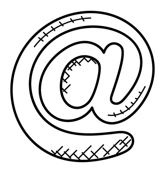 Doodle Icon Design Von Sign Für Mail — Stockvektor