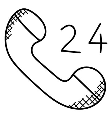 Yirmi dört saat hattı kullanılabilir 