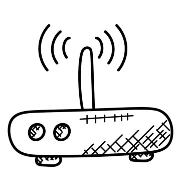 Sinyalleri, wifi yönlendirici bir erişim noktası cihazı