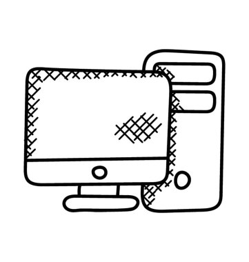 Bilgisayar monitörü pc kule, masaüstü bilgisayar ile