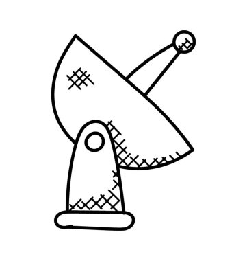 Uydu çanak anten almak veya bilgi iletişim uydu üzerinden iletimi için