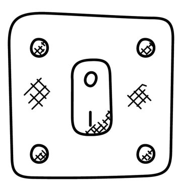 Soket bir elektrikli cihaz bir güç kaynağına bağlanır.