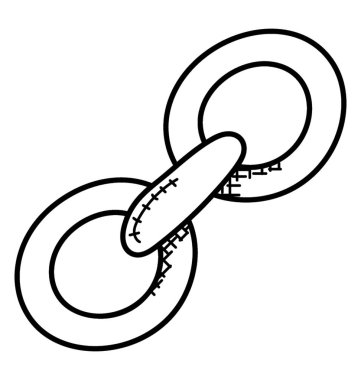 Zincir bağlantı seo backlink sembolüdür