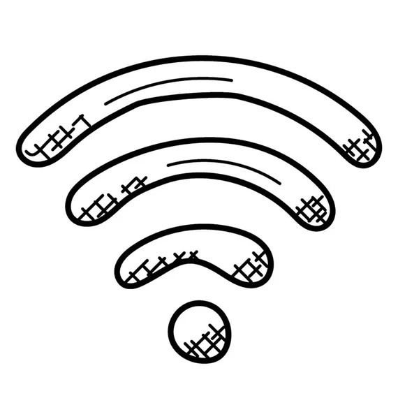 Señales Inalámbricas Internet Punto Acceso Wifi — Archivo Imágenes Vectoriales