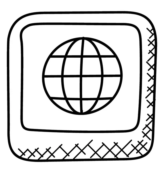 Internet Verbindung Doodle Icon Design — Stockvektor