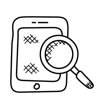 Mobil ekran büyüteci, telefon simgesine arama ile