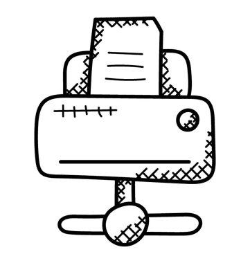 Yazıcıya, bağlı istemci sunucu ağ yazdırma