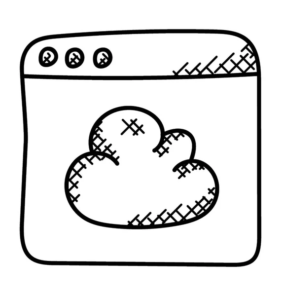 Online Cloud Data Opslag Voor Backup Dienst — Stockvector