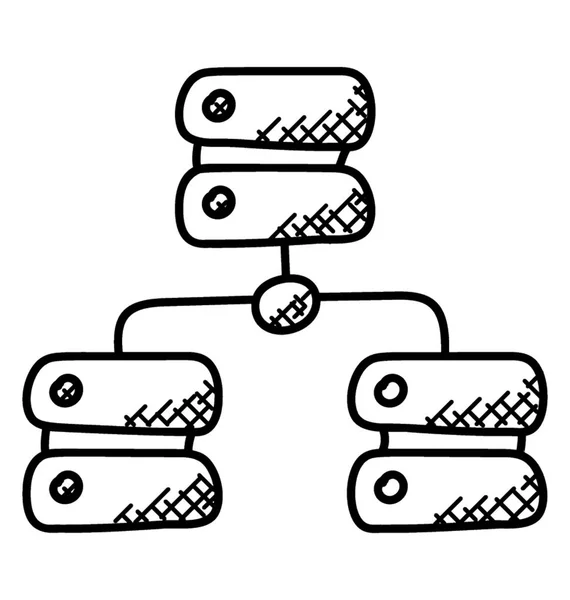 Sql Server Système Relationnel Gestion Bases Données — Image vectorielle