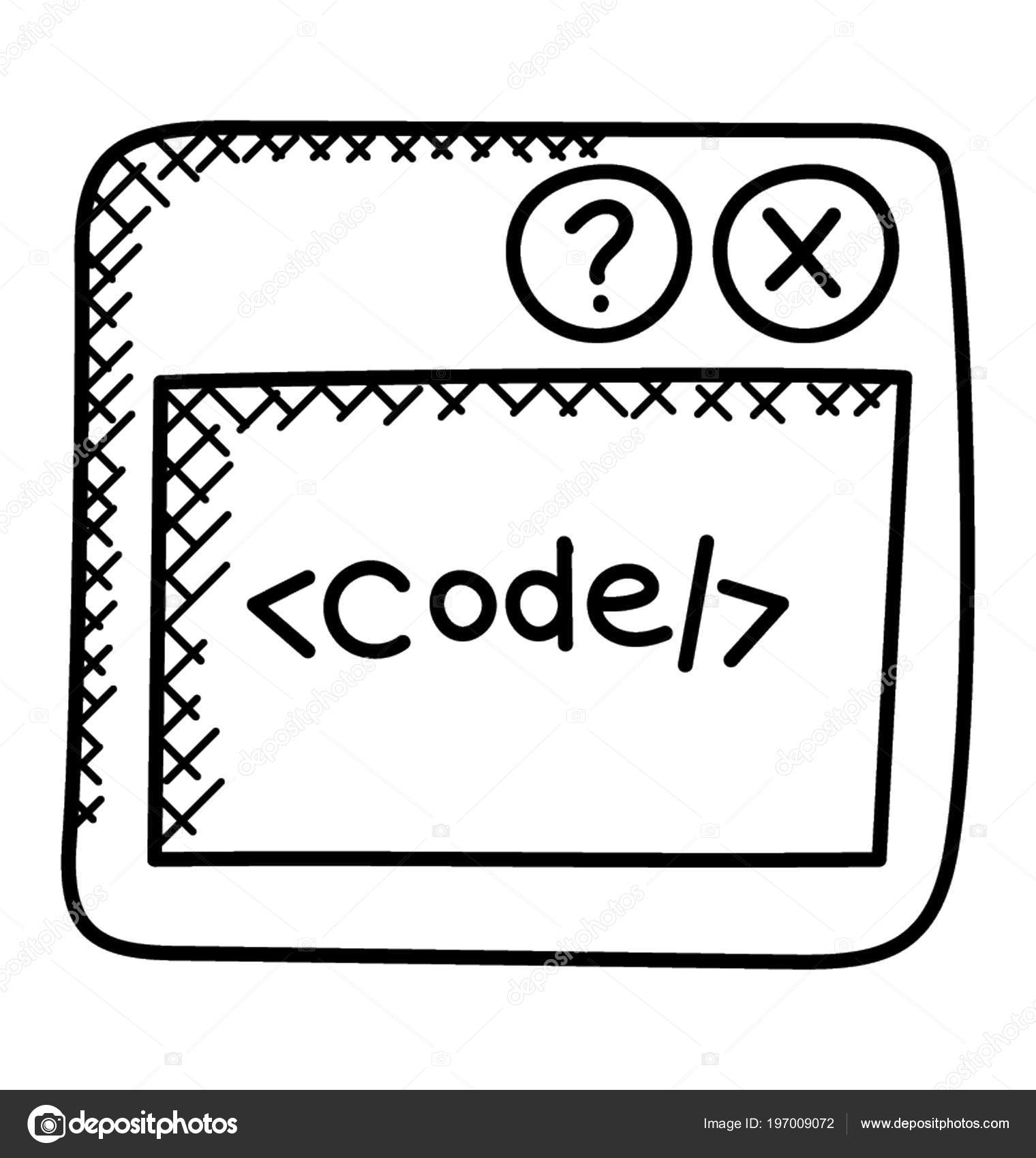 Html Source Code Web Page Stock Vector by ©creativestall 197009072