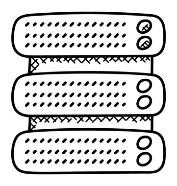 Düzenli veri kümesi, ağ sunucusu grafik görüntü 
