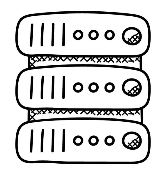 Obrazu Graficznego Seat Uporządkowanych Danych Serwer Sieci — Wektor stockowy