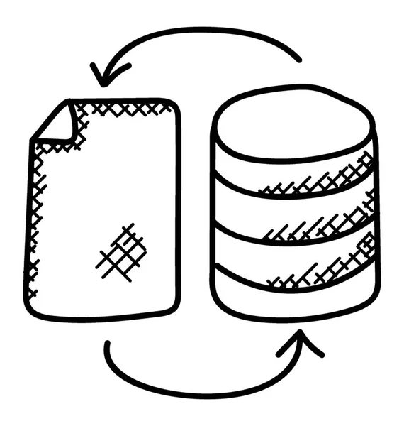 数据库访问或数据库服务器管理的 Mysql 服务器模型 — 图库矢量图片
