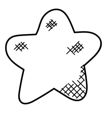 Beş puan ve yuvarlak ipuçları yıldız 