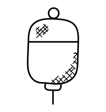 Damar içi nakil için kan torbası.