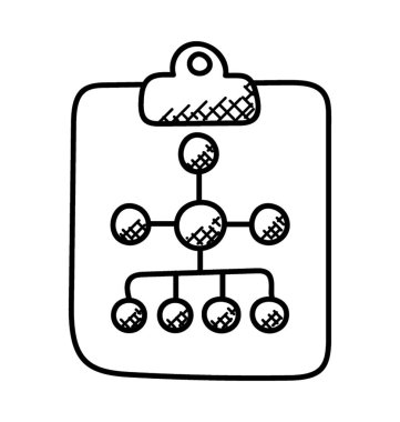 Bir yaratıcı kavramsal iş planı simgesi tasarım