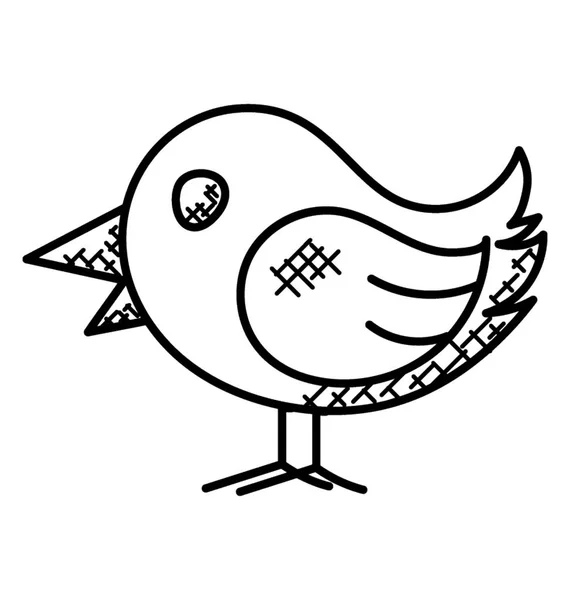 Pássaro Tweets Este Pássaro Símbolo Serviço Notícias Online Redes Sociais — Vetor de Stock