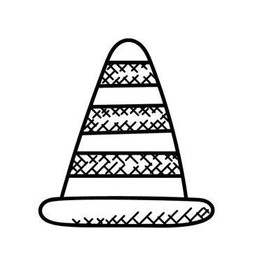 Hem yol hem de coustructionsites tehlikeler, zarar önlemek için kullanılan trafik koni 