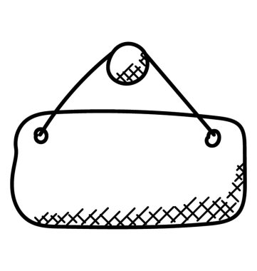 Bir ileti görüntülemek için shopes, şantiyeler, evin kapı kapı Not asılı 