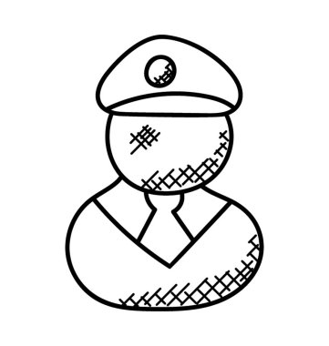 Mühendisi olarak belirli üniformasını gösteren bir simge