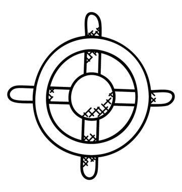 Tekne veya geminin yönünü değiştirmek için kullanılan bir geminin dümen. 