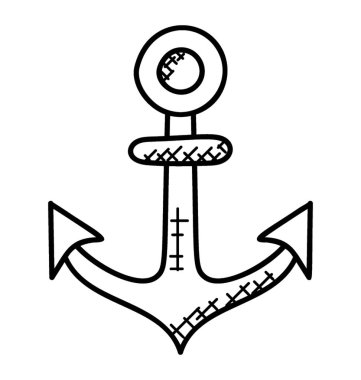 Bir gemi liman, çapa için kullanılan ağır bir aygıt.