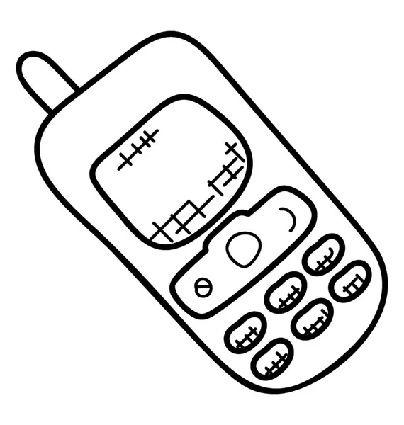 Praktikus Készülék Jeleket Generál Képviseli Koncepció Walkie Talkie — Stock Vector