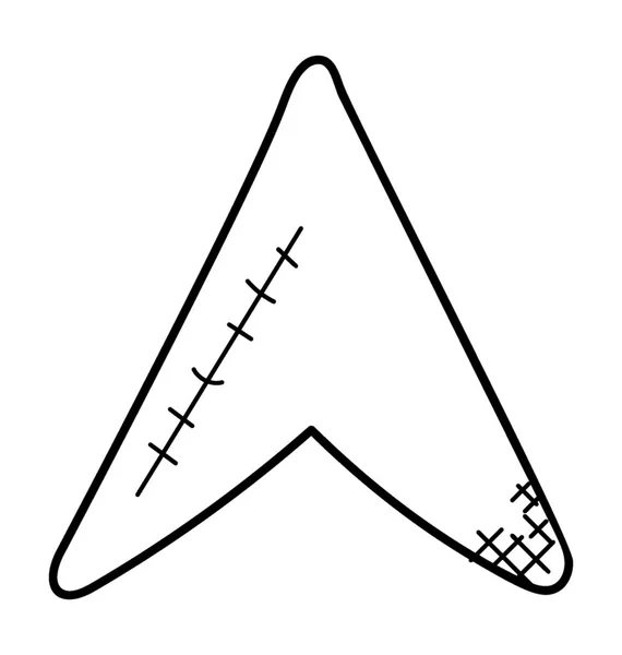 Znaku Strzałka Górę Przedstawiające Koncepcja Nawigacji — Wektor stockowy